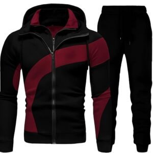 موديل 1 اسود مخطط احمر XL