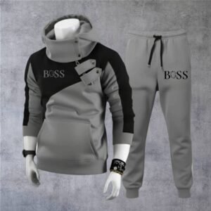 بوس رمادي مع اسود XXL